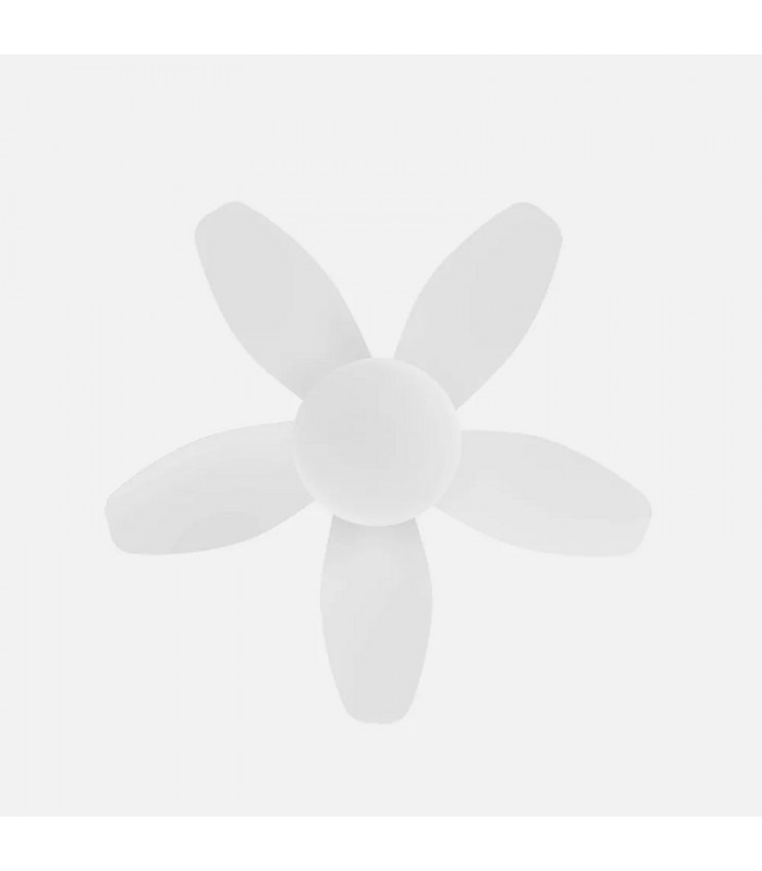Ventilador de Techo HARAN Blanco DC 15W 1800Lm 5 Aspas Blanco CCT