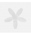 Ventilador de Techo HARAN Blanco DC 15W 1800Lm 5 Aspas Blanco CCT