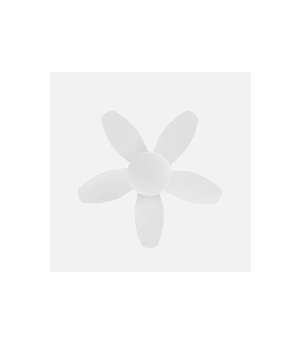 Ventilador de Techo HARAN Blanco DC 15W 1800Lm 5 Aspas Blanco CCT