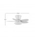 Ventilador de Techo HARAN Blanco DC 15W 1800Lm 5 Aspas Blanco CCT
