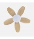 Ventilador de Techo HARAN Blanco DC 15W 1800Lm 5 Aspas Haya CCT