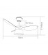 Ventilador Cubico Blanco DC 36W 2680Lm 3 Aspas CCT