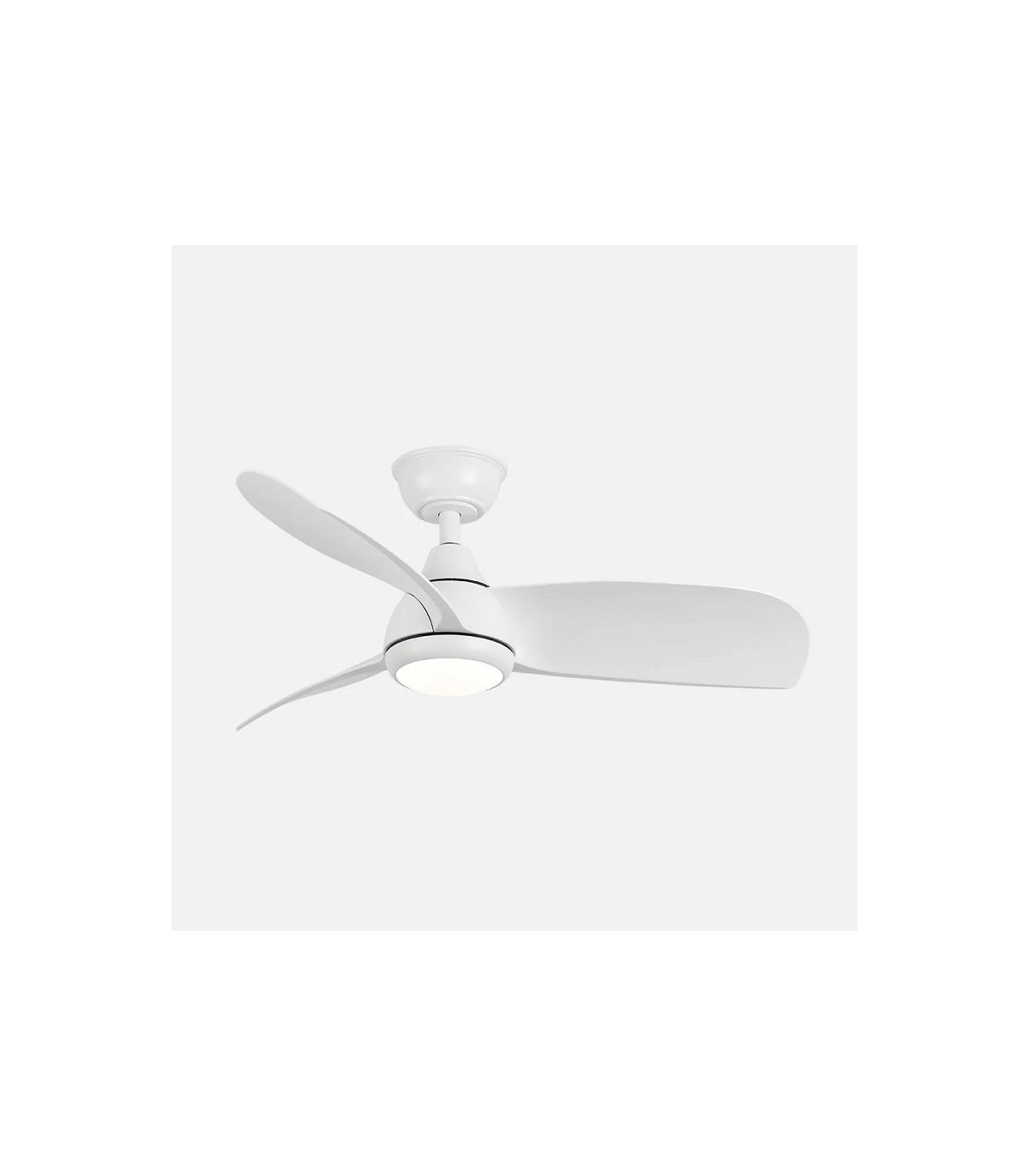 Ventilador de Techo ATOMO Blanco DC 24W 2640Lm 3 Aspas Blanco CCT