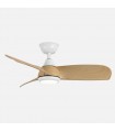 Ventilador de Techo ATOMO Blanco DC 24W 2640Lm 3 Aspas Haya CCT