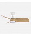 Ventilador de Techo ATOMO Blanco DC 24W 2640Lm 3 Aspas Haya CCT