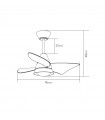 Ventilador de Techo JAGUAR Blanco DC 30W 3000Lm 3 Aspas Haya CCT