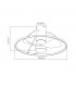 Ventilador de Techo OPORTO XS APP Blanco DC 46W 4600Lm 3 Aspas Haya CCT