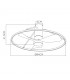 Ventilador de Techo OPORTO APP Blanco DC 56W 5600Lm 3 Aspas Haya CCT