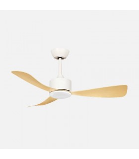 Ventilador de Techo YESTE Blanco DC 18W 2250Lm 3 Aspas Haya CCT