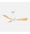 Ventilador de Techo YESTE Blanco DC 18W 2250Lm 3 Aspas Haya CCT