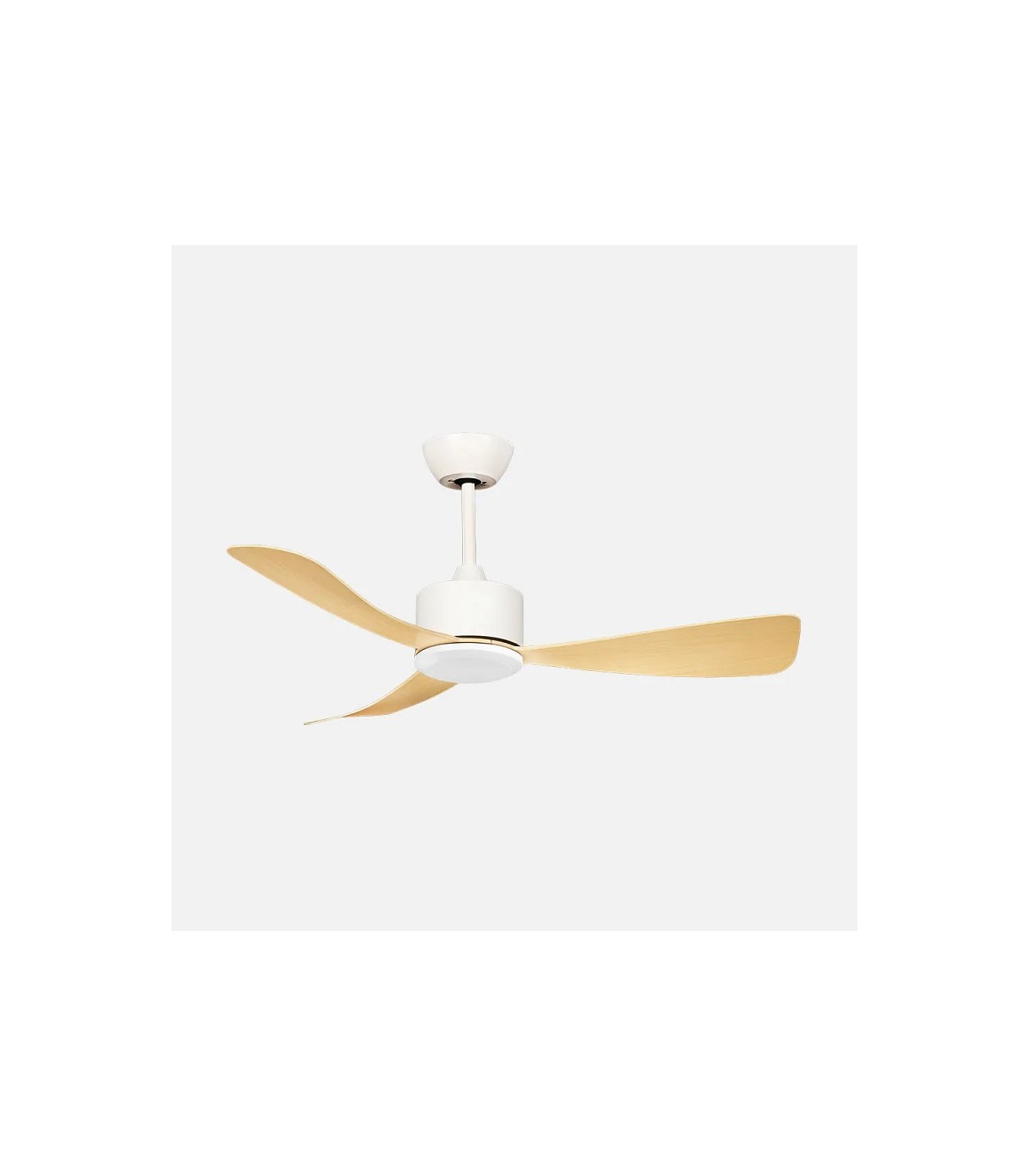 Ventilador de Techo YESTE Blanco DC 18W 2250Lm 3 Aspas Haya CCT