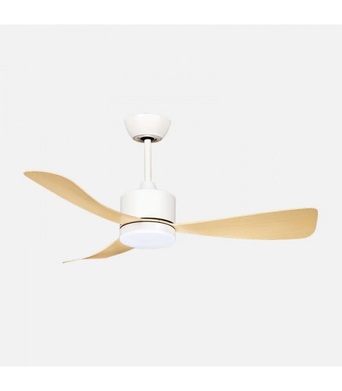 Ventilador de Techo YESTE Blanco DC 18W 2250Lm 3 Aspas Haya CCT