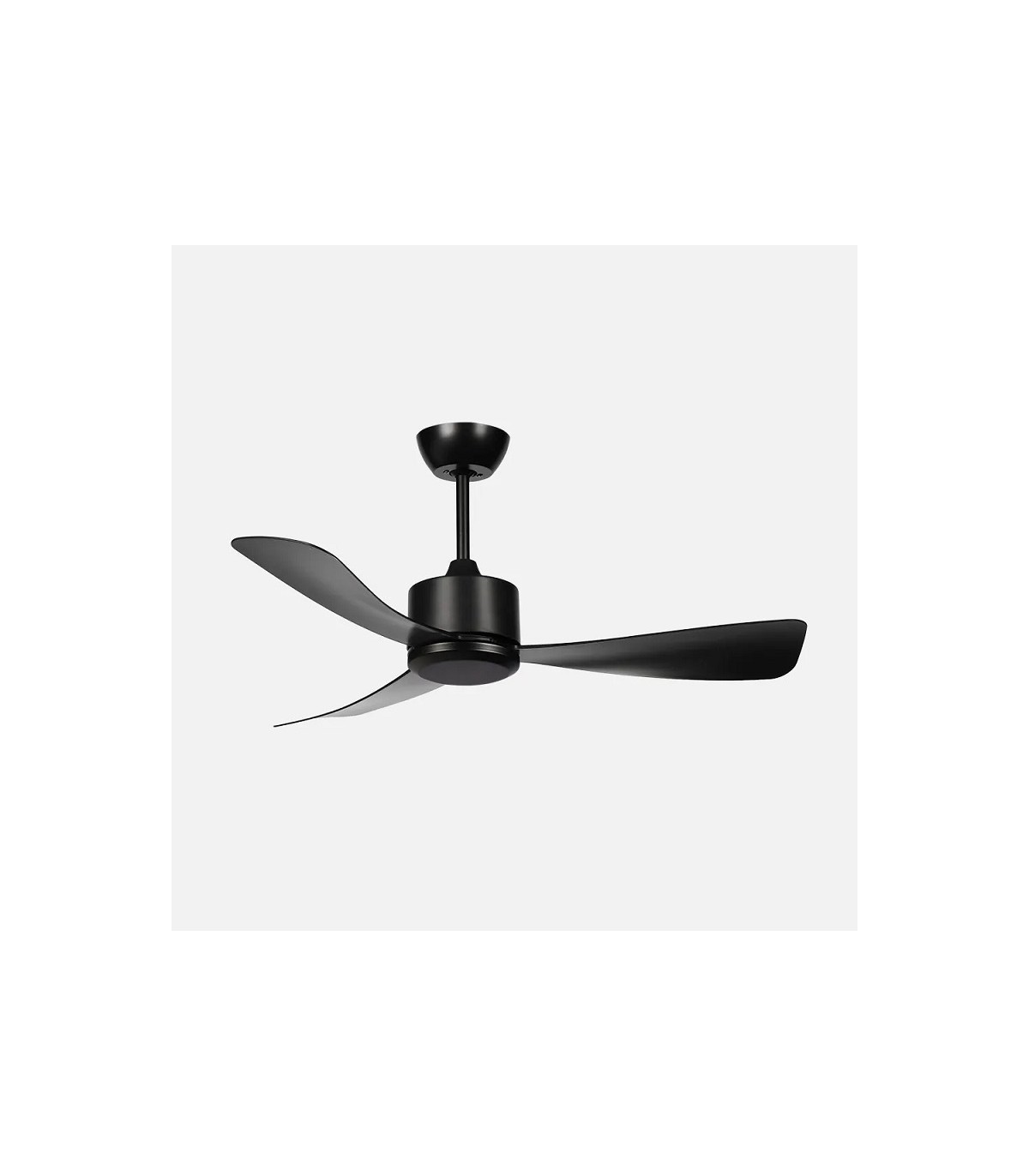 Ventilador de Techo YESTE Negro DC 18W 2250Lm 3 Aspas Negro CCT