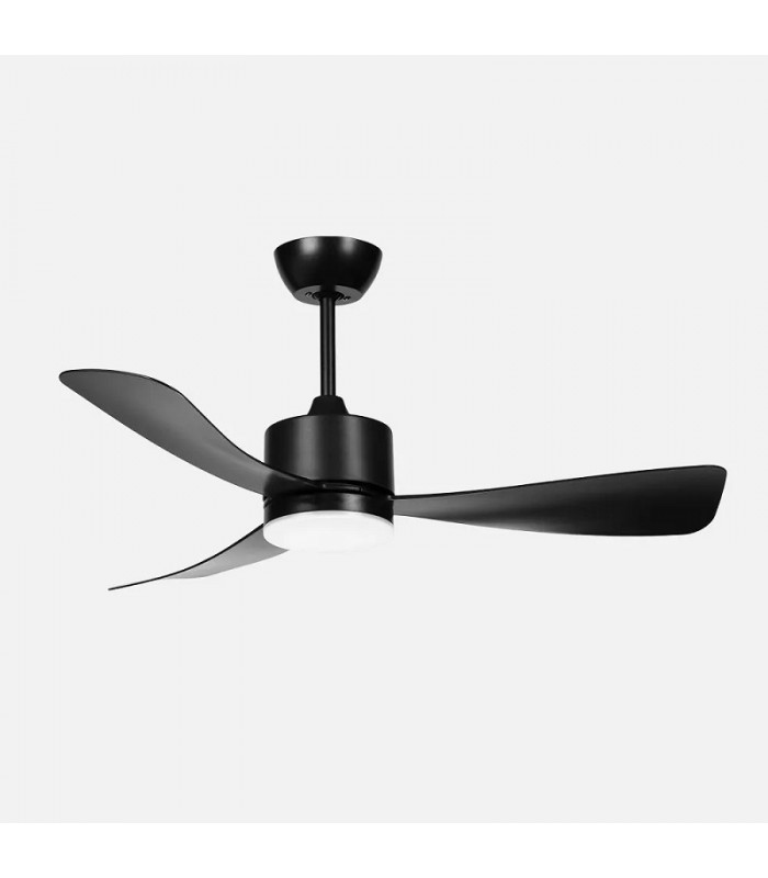 Ventilador de Techo YESTE Negro DC 18W 2250Lm 3 Aspas Negro CCT