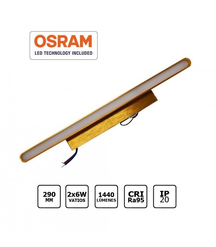 Aplique LED de pared 12W 1.440Lm IP20 4500K Wood Page