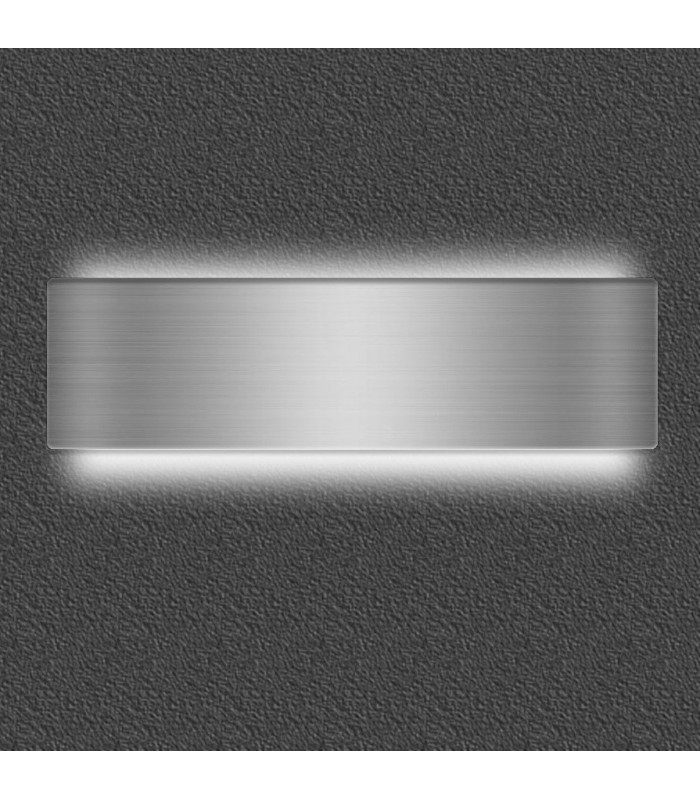 Aplique LED de pared 12W 1.440Lm IP20 4500K Niquel Page