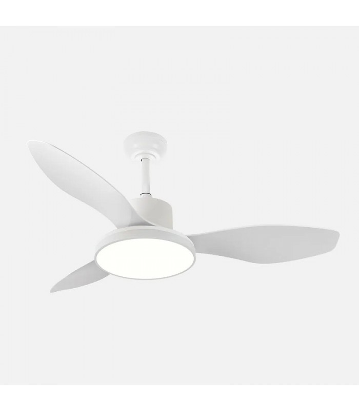 Ventilador de Techo MANDALA Blanco DC 48+7W 4080Lm 3 Aspas Blanco CCT+RGB