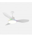 Ventilador de Techo MANDALA Blanco DC 48+7W 4080Lm 3 Aspas Blanco CCT+RGB