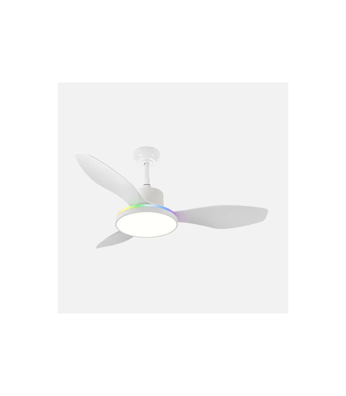 Ventilador de Techo MANDALA Blanco DC 48+7W 4080Lm 3 Aspas Blanco CCT+RGB