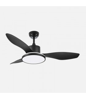 Ventilador de Techo MANDALA Negro DC 48+7W 4080Lm 3 Aspas Negro CCT+RGB
