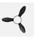 Ventilador de Techo MANDALA Negro DC 48+7W 4080Lm 3 Aspas Negro CCT+RGB