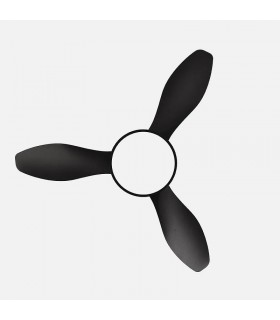 Ventilador de Techo MANDALA Negro DC 48+7W 4080Lm 3 Aspas Negro CCT+RGB