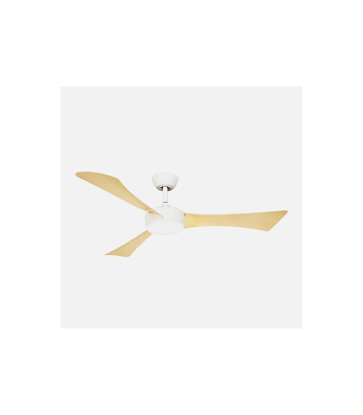 Ventilador de Techo TORMOS Blanco DC 18W 2250Lm 3 Aspas Haya CCT