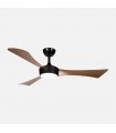 Ventilador de Techo TORMOS Negro DC 18W 2250Lm 3 Aspas Roble CCT