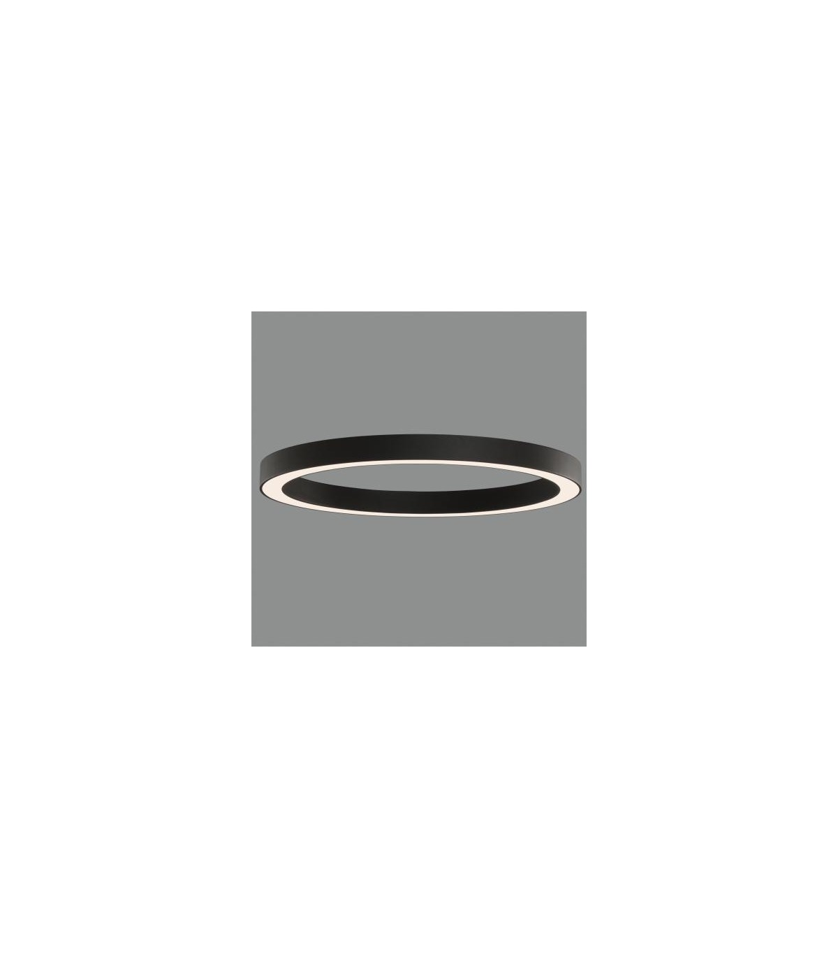Plafón ALISO 80cm 75W 7507Lm Negro 2700K-3000K-4000K Slide Switch