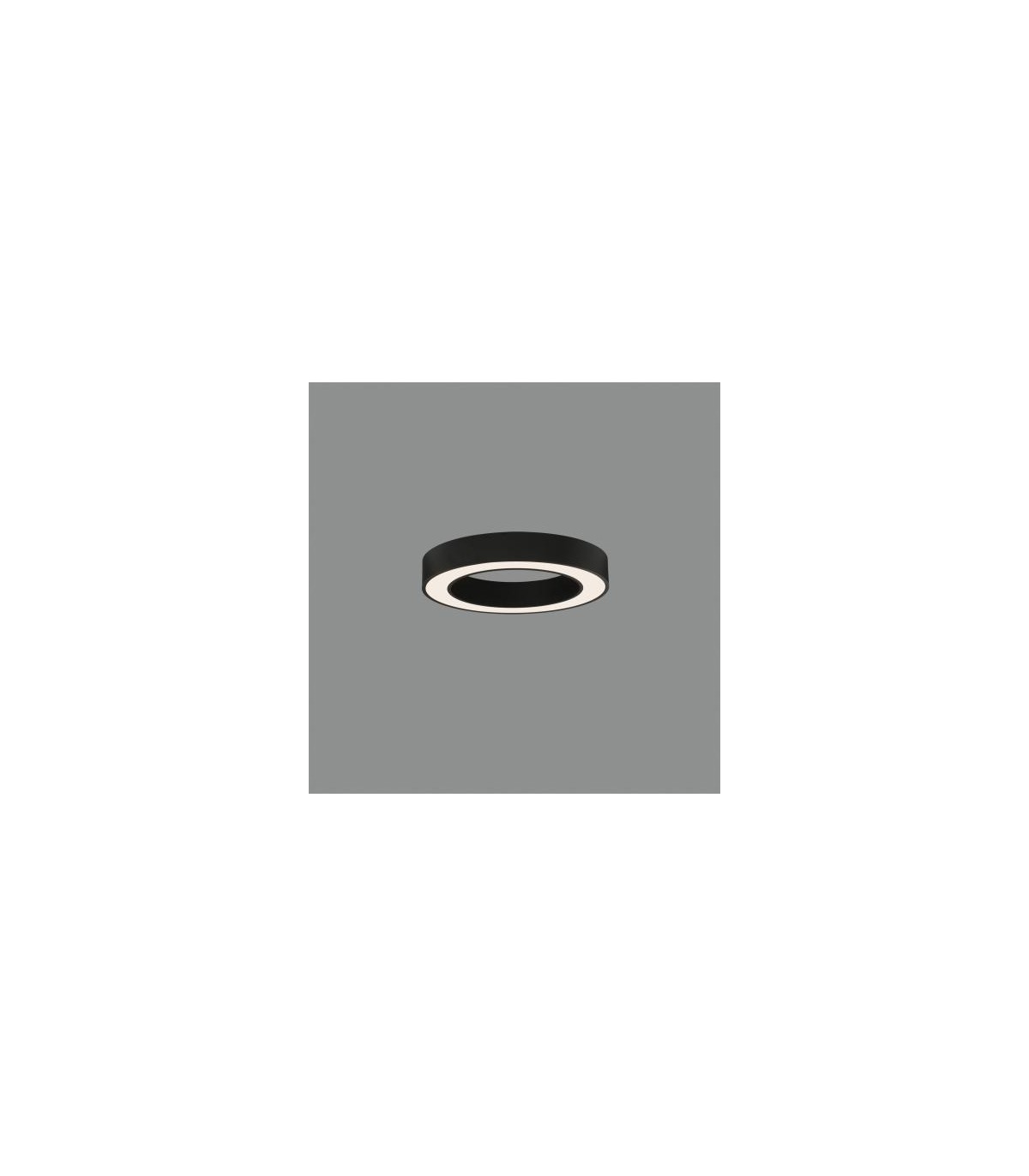 Plafón ALISO 47cm 38W 3708Lm Negro 2700K-3000K-4000K Slide Switch