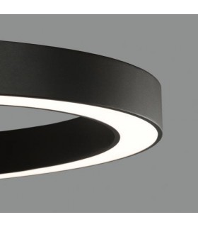 Plafón ALISO 60cm 50W 4945Lm Negro 2700K-3000K-4000K Slide Switch