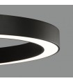 Plafón ALISO 60cm 50W 4945Lm Negro 2700K-3000K-4000K Slide Switch