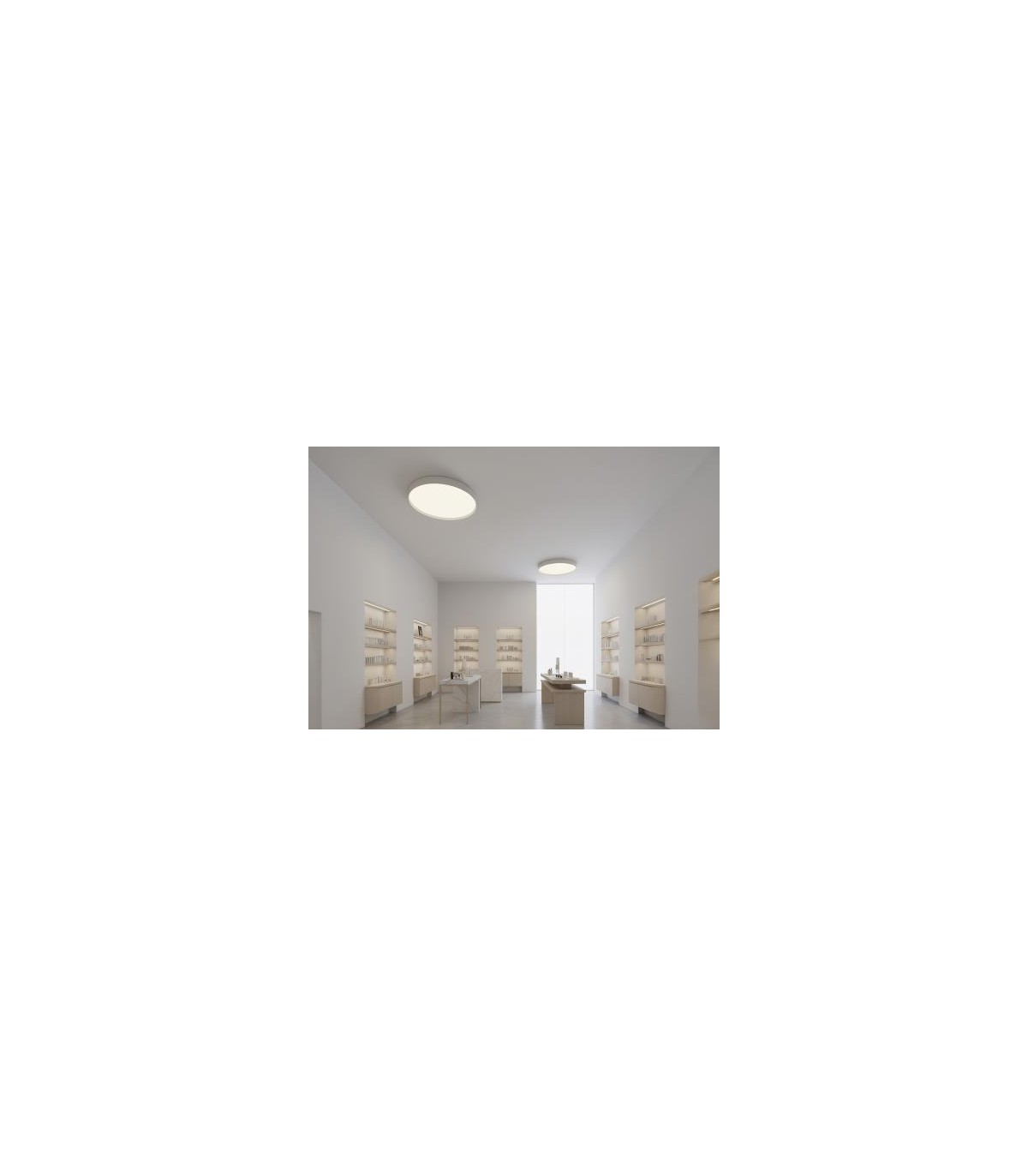 Plafón Led MINSK Blanco 60cm 39W 6050Lm 2700K-3000K-4000K Slide Switch