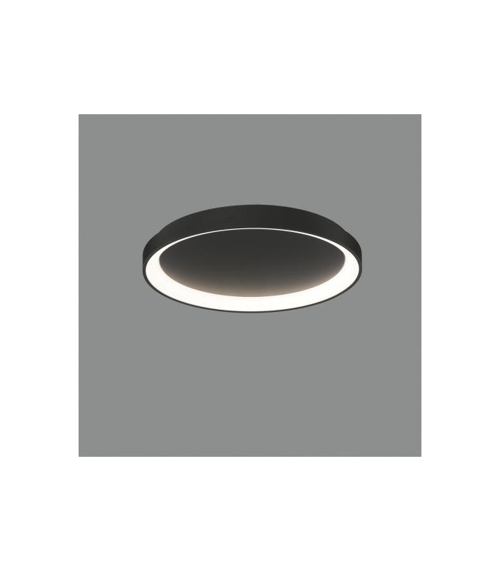 Plafón GRACE 48cm 38W 3450Lm Negro 2700K-3000K-4000K Slide Switch
