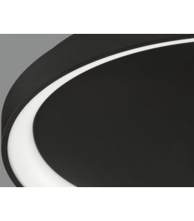 Plafón GRACE 48cm 38W 3450Lm Negro 2700K-3000K-4000K Slide Switch