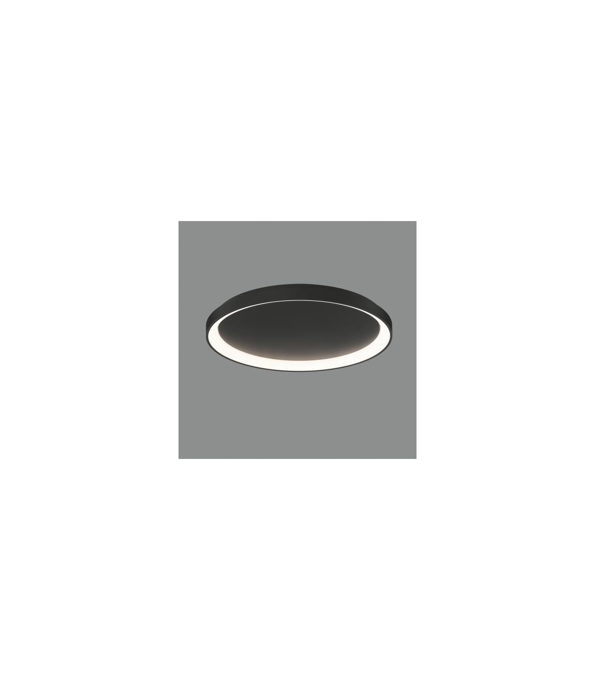Plafón GRACE 58cm 44W 3960Lm Negro 2700K-3000K-4000K Slide Switch