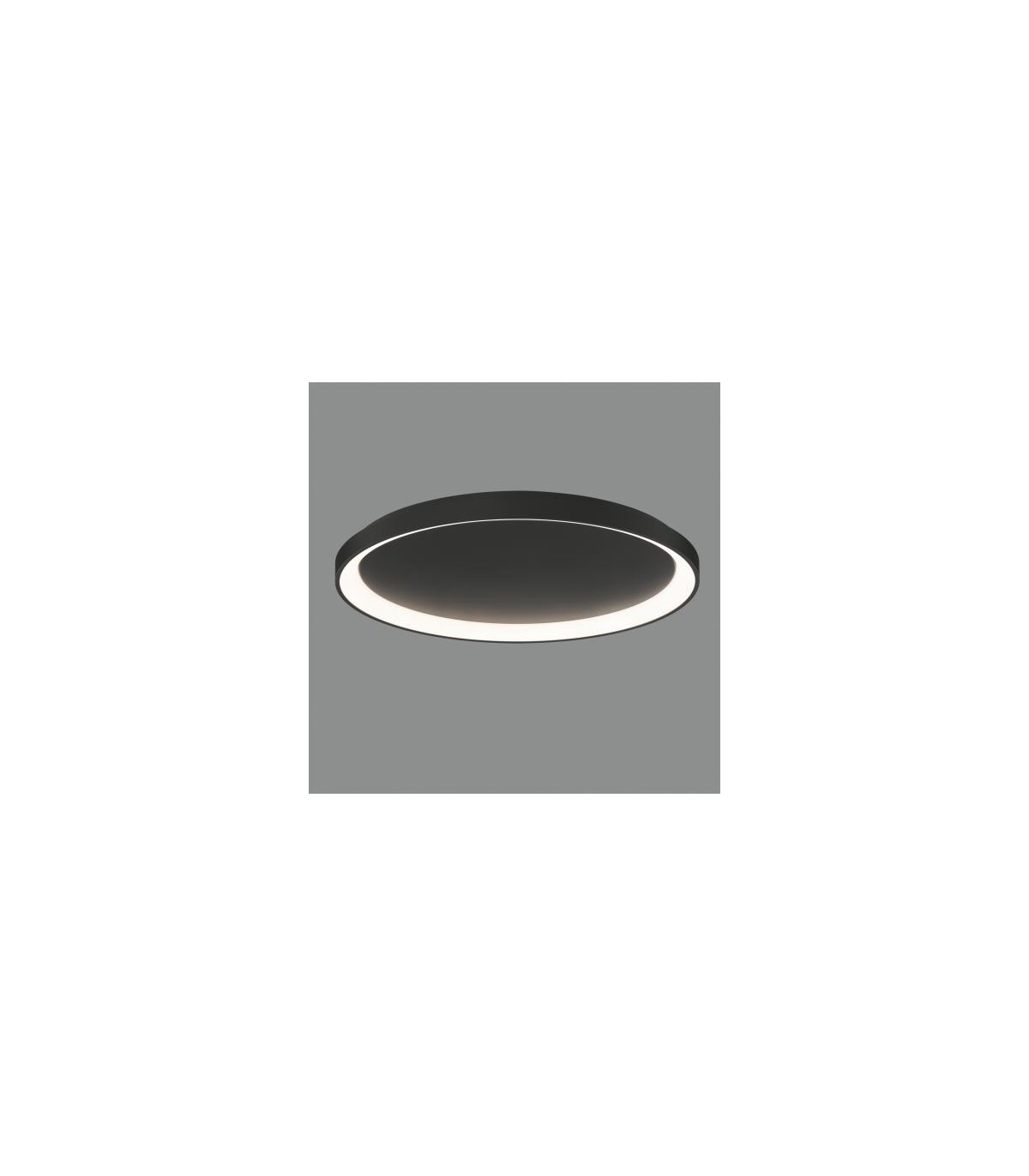 Plafón GRACE 78cm 77W 6930Lm Negro 2700K-3000K-4000K Slide Switch