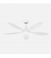 Ventilador de Techo TOBARRA Blanco DC 18W 2250Lm 5 Aspas Blanco CCT