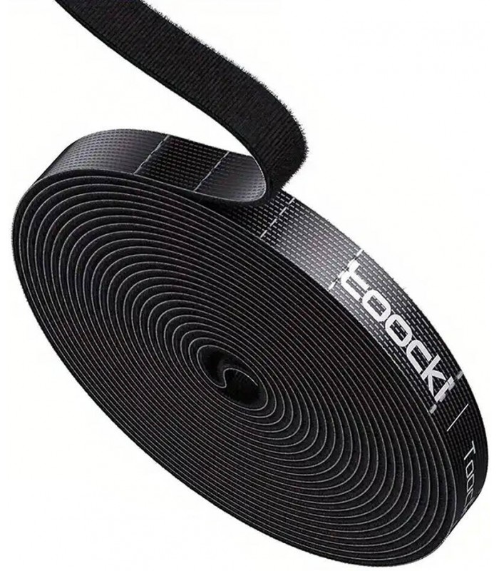 Cinta Velcro TOOCKI Para Cables 10mm 5 Metros