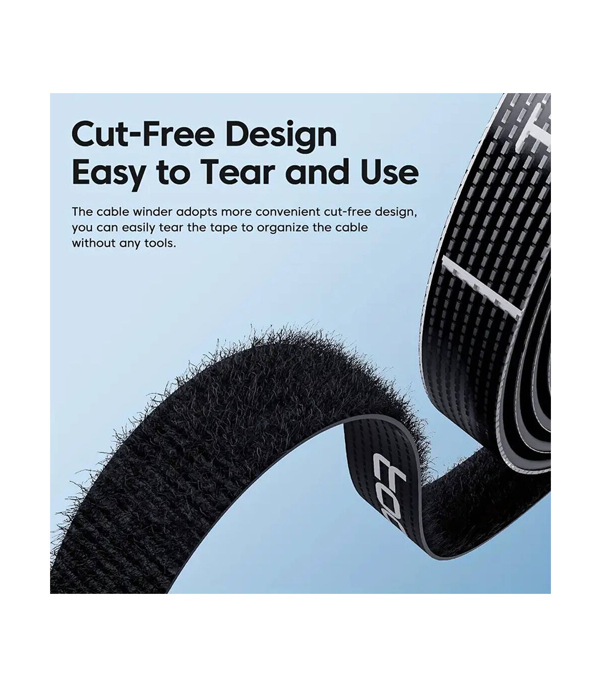 Cinta Velcro TOOCKI Para Cables 10mm 5 Metros