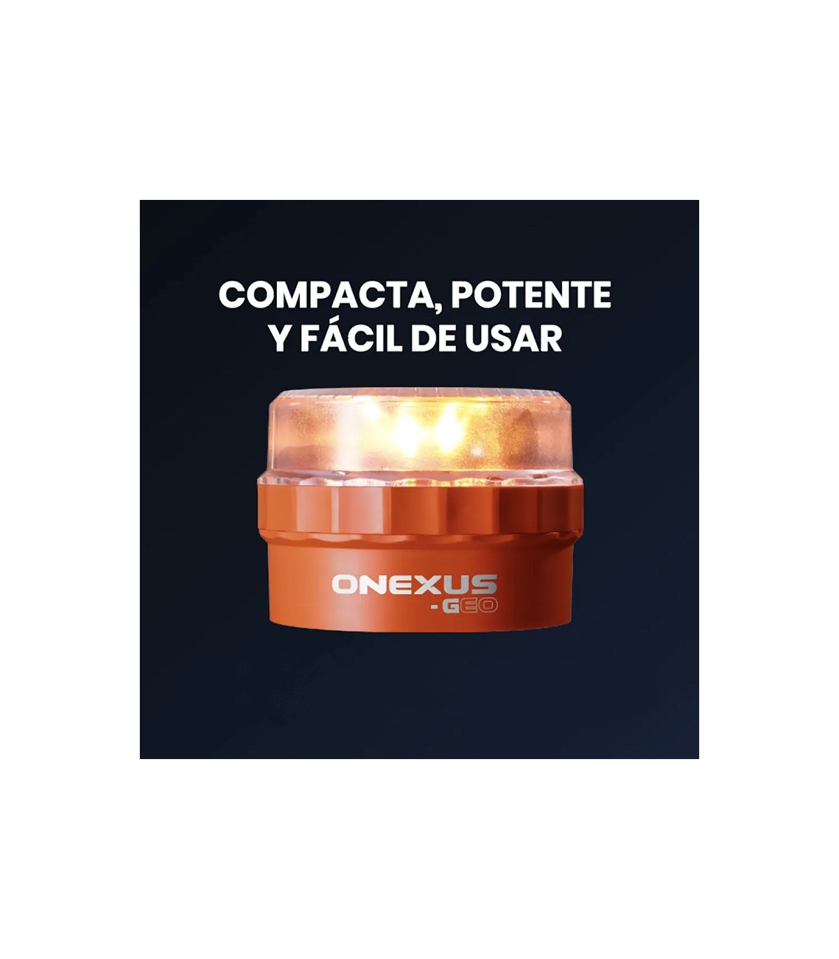 Baliza Señalización de Emergencia ONEXUS-GEO con Geolocalización V16