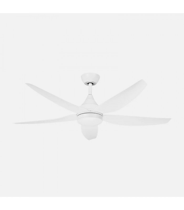 Ventilador de Techo ELDA Blanco DC 18W 2250Lm 5 Aspas Blanco CCT