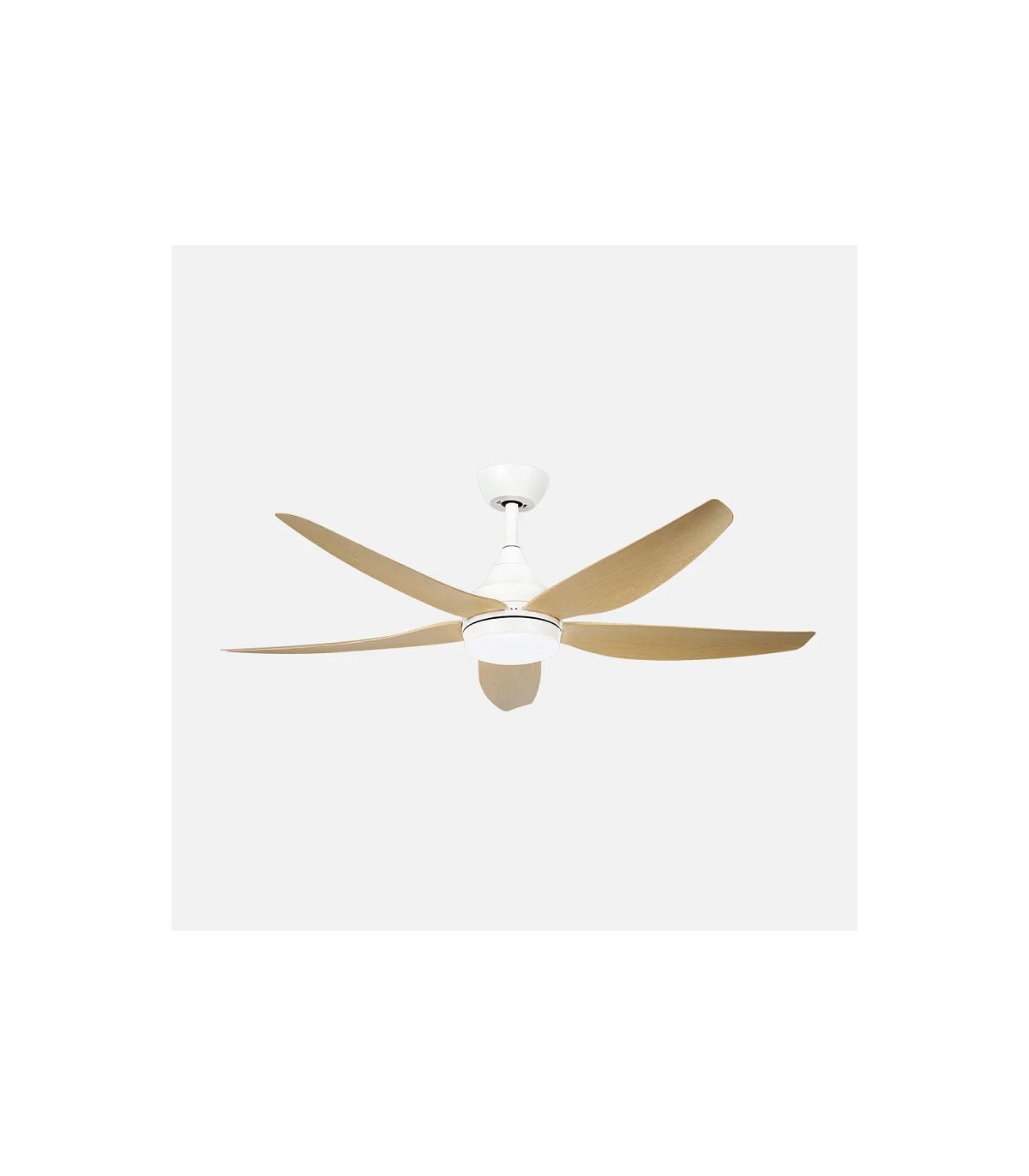 Ventilador de Techo ELDA Blanco DC 18W 2250Lm 5 Aspas Haya CCT