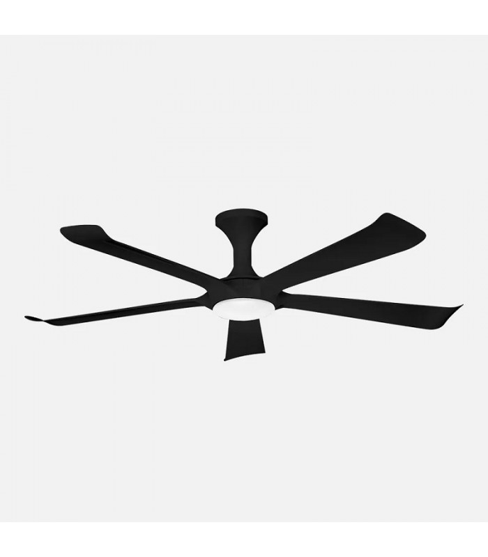Ventilador de Techo VINAROS Negro DC 18W 2250Lm 5 Aspas Negro CCT