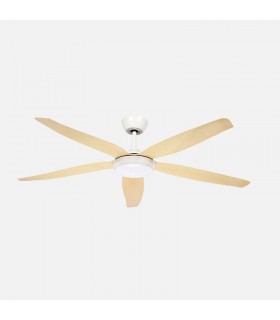 Ventilador de Techo ALTEA Blanco DC 24W 2880Lm 5 Aspas Haya CCT