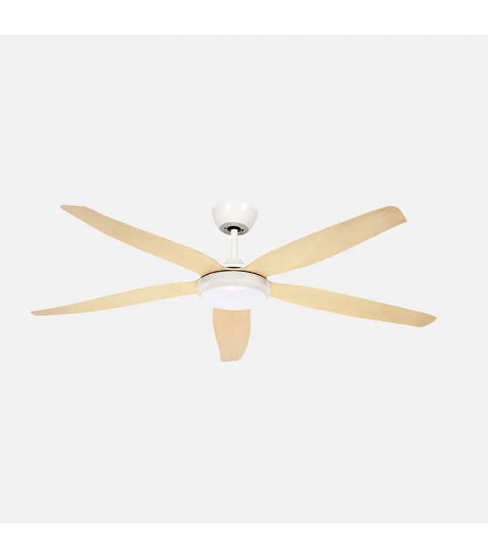 Ventilador de Techo ALTEA Blanco DC 24W 2880Lm 5 Aspas Haya CCT