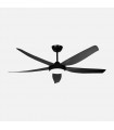 Ventilador de Techo ALTEA Negro DC 24W 2880Lm 5 Aspas Negro CCT