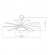 Ventilador de Techo PIREO Negro DC 36W 3800Lm 9 Aspas Roble / Haya CCT