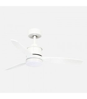 Ventilador de Techo BARRAX Blanco DC 18W 2250Lm 3 Aspas Blanco CCT