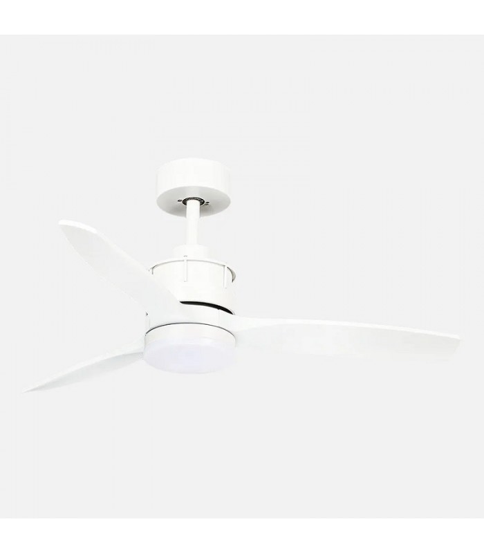 Ventilador de Techo BARRAX Blanco DC 18W 2250Lm 3 Aspas Blanco CCT